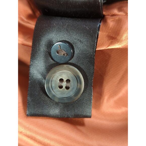 H&M Womens Size 8 Black Wool Blend Coat Faux Fur Collar Vintage Style Jacket - Picture 15 of 16